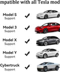 Level 1 Tesla Charger For Home 110V 15A With NACS Connector And 21ft Cable NEMA 5-15 Plug Portable EV Charger For Model Y 3 S X Delivers Up To 1.65 kW Outdoor Ready Safe And Reliable compatibility chart for Tesla models.
