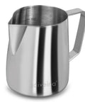12 Oz Milk Frothing Pitcher Stainless Steel For Espresso Lovers Pro Grade Barista Vibe 304 Stainless Steamer Cup With Easy Grip Handle And Round Bottom For Smooth Creamy Froth Every Time