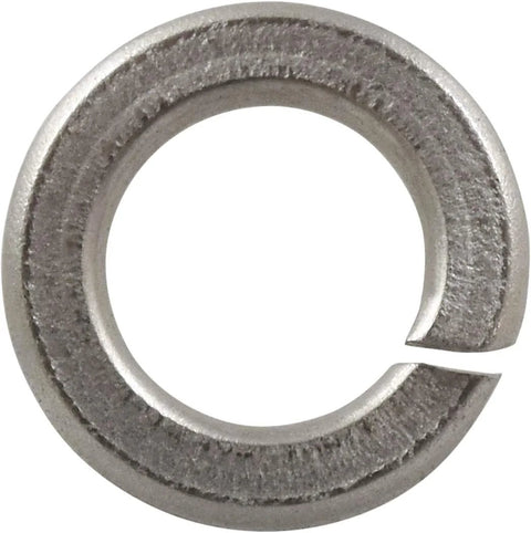 Hillman 2235 Number-8 stainless steel split lock washer, close-up view