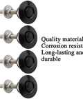 Pack Of Four Universal Aluminum Hood Pins 1.25 Inch Quick Release Lock Clip For Cars Bumpers Hood Latches And License Plates Durable Aluminum Alloy Construction