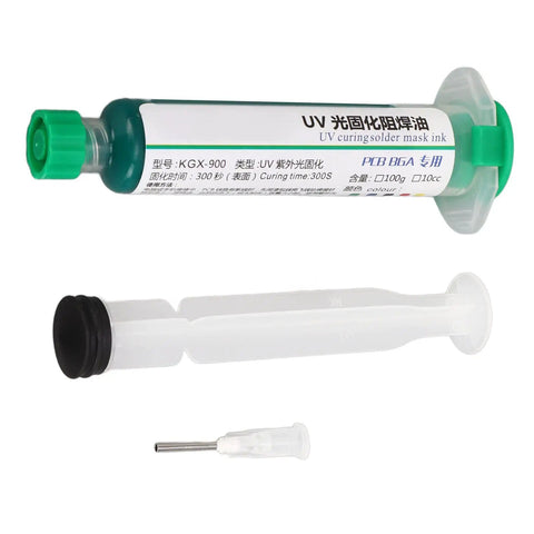 Pro Grade Solder Ink Curing Resist Paint For PCB BGA Insulation And Short Protection, Handy Electronic Repair Kit syringe