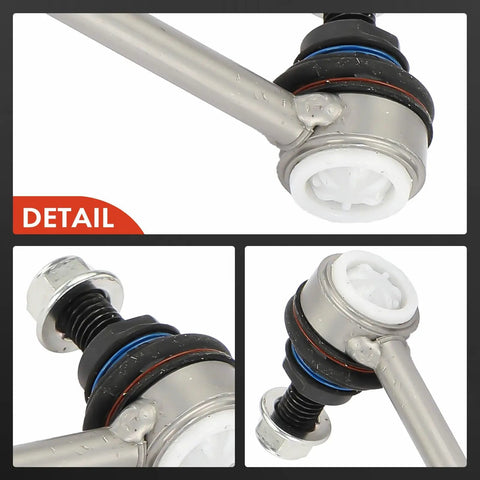 Close-up details of BMW Two Pack Rear Sway Bar Links Stabilizer Links for a solid ride on 1 Series and 3 Series models.