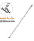 Heavy Duty Five Pack Of Premium S2 Steel T15 Security Torx Bits Featuring Magnetic Tips and Quarter Inch Hex Shanks.