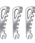 Quick Repair Glasses Tool For Bent Earpieces And Misaligned Nose Pads, Easy Frame Calibrator, silver metal, 3-pack