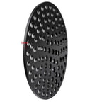 Side view of Heavy Duty Iron Floor Drain Cover For Garage Use 8 Inch Floor Strainer With Rust Resistant Powder Coated Finish