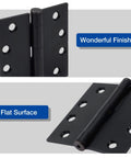 Exterior Door Hinges 4x4 Heavy Duty 3.3mm Thick Square Plain Bearing Oil Rubbed Bronze For Front Doors Commercial Use