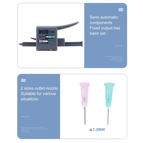 Efficient Solder Paste Extruder Flux Dispenser Kit With 0.8mm And 1.3mm Nozzles For Easy Electronics Soldering Flux Pen Pro