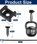 Heavy Duty Cable Zip Tie Mounts Kit With 60 Packs Of 8 Inch Nylon Ties, 5M Screws, Wall Desk Fasteners for cable management