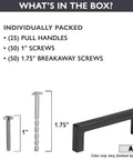 Oil Rubbed Bronze 3 Inch Drawer Pulls Set 25 Pack Modern Square Cabinet Handles Solid Heavy Duty Kitchen Hardware With 3 In Hole Center
