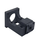 Kickstart Your CNC Build With This Sweet Ballscrew SFU1204 Kit Featuring A Solid 12mm Diameter And C7 Precision For Smooth 250mm Runs Perfect For Nema23 Motors. Black SFU1204 ball screw support block with bearing mount for CNC linear motion