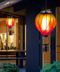 Colorful Solar Hot Air Balloon Lantern With Realistic Flickering Flame For Outdoor Waterproof Hanging Light For Patio Porch Yard Garden Decor