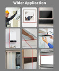 Various applications of 4 In 1 Laser Level Tool With Line Laser And Dust Collector, Wall Bracket, Electronic Vacuum Suction Cup, 1800 mAh Battery, Leveler For Picture Hanging Painting And Home Renovations in home settings.