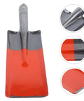 Heavy Duty Garden Shovel Spade Multi Function Tool For Soil Dirt Gravel And Garbage Cleanup Great For Yard Patio Balcony And Outdoor Projects Built To Last With Durable Metal Construction And Comfortable Handle For Easy Use In Garden Farm Or Home, metal blade close-up