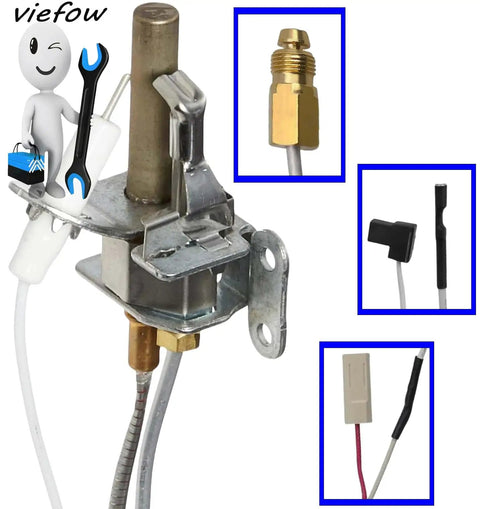 Pilot Assembly For Natural Gas Water Heaters Fits Bradford White And Honeywell CS8840A1-1041 And 233-47845-05 Replacement Part