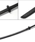Black Polypropylene Training Katana Sword With Sheath Belt And Stand One Piece Blade For Safe Practice Like A Boss Realistic Feel Tough