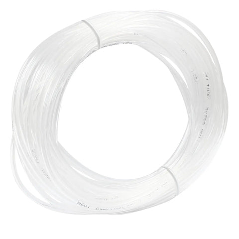 Flexible 1/8 Inch OD Pneumatic Tubing For Air Lines And Fluid Transfer, Clear Nylon Hose Coiled, PU Polyurethane, 32.8 Ft