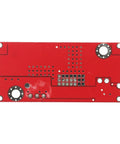 Back view of Set Of 3 Buck Boost DC-DC Converter Modules, Adjustable Step Up Down Power Supply, red circuit board
