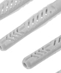 20 Piece Self Drilling Drywall Anchors And Screws Hollow Wall Kit Silver For Heavy Duty Secure Mounts And Quick No Fuss Diy Install In Wood And Concrete Walls grey plastic anchors close-up