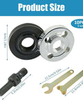 10Pcs Electric Drill Angle Grinder Connecting Rod Set with 10mm adjustable rotary driver shaft adapter and spanner, product size details