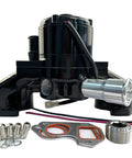 Badass Aluminum Electric Water Pump For Ls1 Ls2 Ls3 Ls6 V8 Swaps Featuring Forty Plus Gallons Per Minute Heavy Duty Cooling Flow and accessories