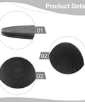 Rotating Lazy Susan Turntable With Ball Bearing Swivel 360 Degree Kitchen Cabinet Organizer detail view black non slip surface