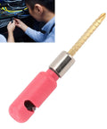 Power Assisted Electric Wire Stripper For 2.5mm Cable, High Carbon Steel Adjustable Tool with pink grip and gold tip.
