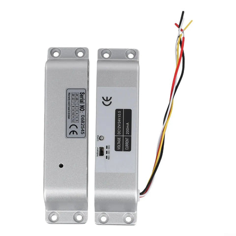 Fail Secure Electric Bolt Lock With Adjustable Delay Settings Heavy Duty Stainless Steel Deadbolt For Access Control Entry Doors Installs In A Snap And Holds Power Rock Solid image showing electrical components and wiring.
