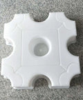 11.81 Inch Round Hole Concrete Stepping Stone Mold for DIY Garden Paths and Patios, durable plastic paver mold, top view.