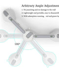 19 Inch Suction Cup Grab Bars For Showers And Bathtubs With Red Green Indicators For Secure Install demonstrating angle adjustment