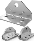 8 Pack Heavy Duty Swivel Top Angle Brackets For Boat Trailers Built Like A Tank Rock Solid Marine Deck Mount with holes for bolts