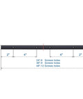 Beefy 48 Inch Aluminum T Track For Woodworking With Double Cut Profile Universal Design Predrilled Mounting Holes Black Anodized