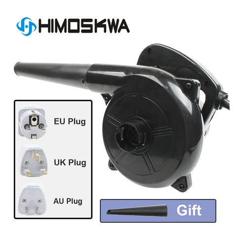 1000W Electric Hand Dust Blower With Blazing Fast Airflow And No Sweat Grip For Quick Keyboard Cleanup And Badass Desk Maintenance Every Single Day with multiple plug options.