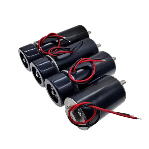 Heavy Duty Cnc Engraving Spindle Motor 300W 48V Dc Brush Air Cool 12000 Rpm with red wires for precision milling.