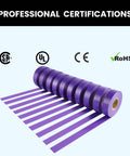 Purple Electrical Tape Ten Pack Waterproof Three Quarter Inch By Sixty Six Feet Industrial Grade UL CSA Listed Tape