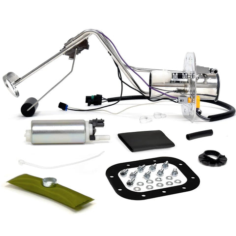 Chevrolet Corvette Fuel Pump Assembly 110 LPH With Stainless Hanger Filler Neck Sending Unit Wiring Pigtail Float And Gasket For 1984 1987 Replacement OEM Quality Part High Performance Fuel System