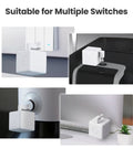 Fingerbot Plus Smart Button Pusher Upgrade With Touch Control Retrofit Any Appliance With Sticker No Wiring Needed Works With Smart Life App And Tuya Hub Bluetooth Connects To Alexa And Google Home Timer Scheduling on multiple switches