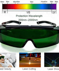 Red Light Therapy Glasses 200Nm To 2000Nm With OD 4 Plus UV Shield Pro Grade Lightweight Frame Scratch Resistant