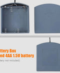 External Power Supply Box With 2.5mm And 3.5mm Jacks For Safe Boxes And Gun Safes, 4 AA Battery Holder, 6V Backup Power Source With Wiring