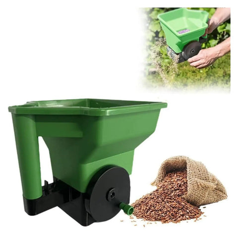 Grab And Go Handheld Grass Seed And Fertilizer Spreader For Portable Manual Lawn Garden Seeding Ideal For Small Farms And Yards