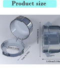 2 Pack Child Safety Lock Cover For Gas Stoves Microwave Ovens And Large Door Knobs Eco Friendly ABS Material size view