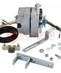 75 Amp One Wire Alternator Upgrade Kit For Ford Naa Golden Jubilee Tractor with wiring and brackets, ready for installation.