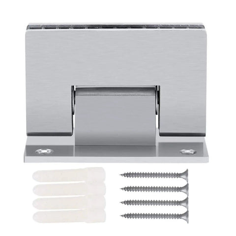 Soft Close Glass Shower Door Hinge Clip For 8-10mm Toughened Glass 90 Degree Frameless Stainless Steel Wall Bracket 1Pc Bathroom Fitting