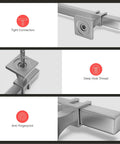 Close-up of Ten Pack Brushed Nickel Cabinet Pulls Center To Center 128mm 7.5 Inch Overall Length 192mm with tight connection