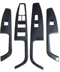 Four Piece Carbon Fiber Color Door Window Control Panel Cover Trim For Hyundai Elantra 2017 2018 2019 2020 North American Version