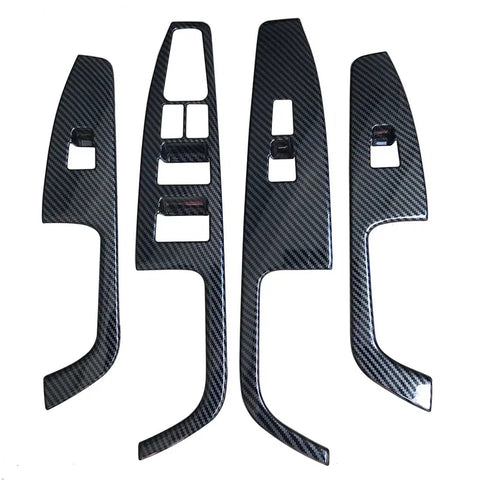 Four Piece Carbon Fiber Color Door Window Control Panel Cover Trim For Hyundai Elantra 2017 2018 2019 2020 North American Version