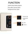Controls and inputs on Dope Portable 10W Bass Amp Combo With Dual Channel Mini Bass Amplifier For Indoor Practice