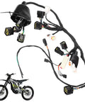 Full Main Wiring Harness Assembly For Electric Dirt Bike Light Bee X S Replacement Kit Black Rigorous Bike Tested
