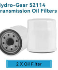 Two Pack 52114 Transmission Oil Filters Fits Toro 109-3321, Husqvarna 539113466, Bad Boy 063-1050-00, Ariens 21545100 Replaces HG52114