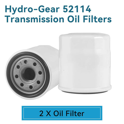 Two Pack 52114 Transmission Oil Filters Fits Toro 109-3321, Husqvarna 539113466, Bad Boy 063-1050-00, Ariens 21545100 Replaces HG52114