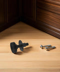 Heavy Duty Adjustable Furniture Leveling Feet Four Pack With Three Eighths Inch Thread for cabinets, workbenches on wooden floor